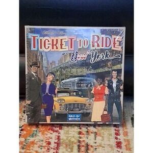 2021 ALAN R. MOON TICKET TO RIDE 1960's NEW YORK TRAIN BOARD GAME NISB